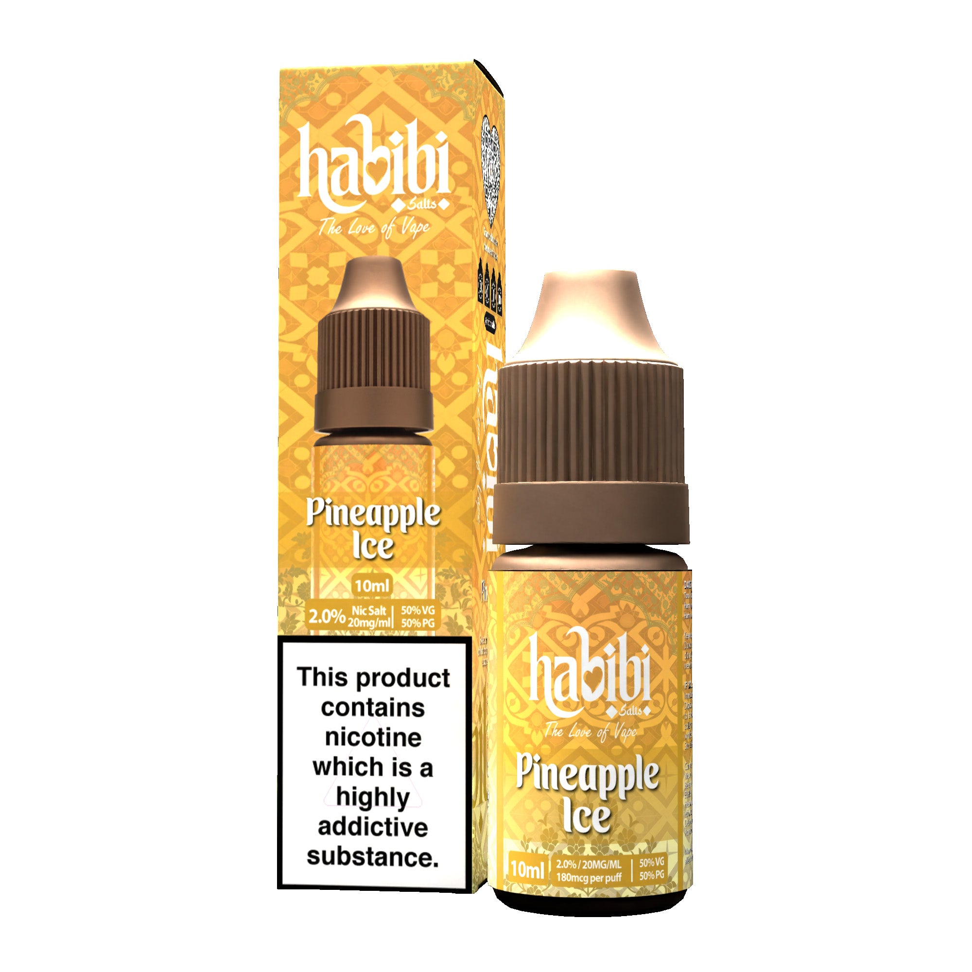 habibi vape and tobacco Habibi Salts Pineapple Ice 10ml E-liquid – Habibi Vape
