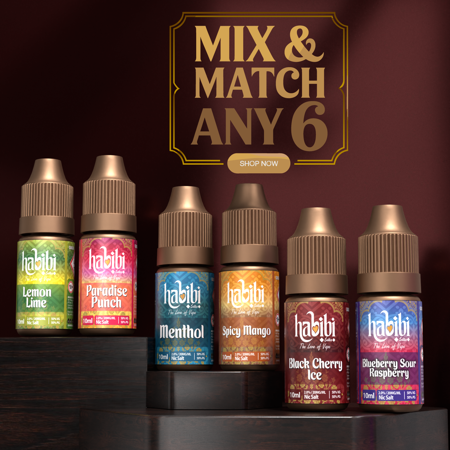 Mix and Match - 6 for £20