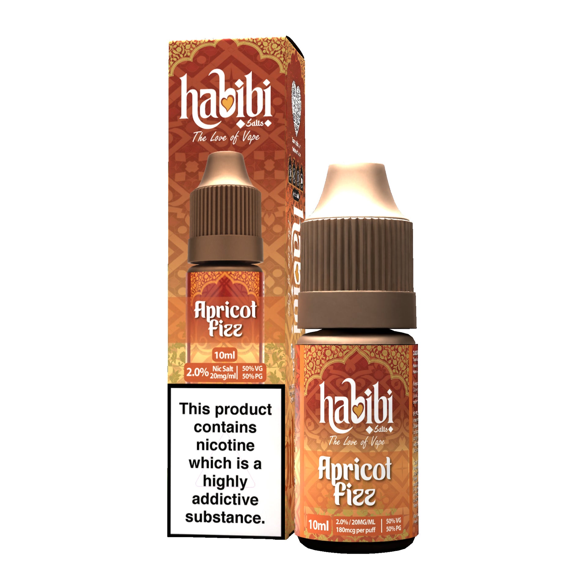 Habibi Salts Apricot Fizz 10ml E-liquid  Habibi Vape
